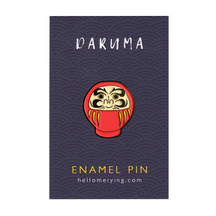 Lydia Meiying – wholesale Lapel pin/button – Daruma - Enamel Pin1