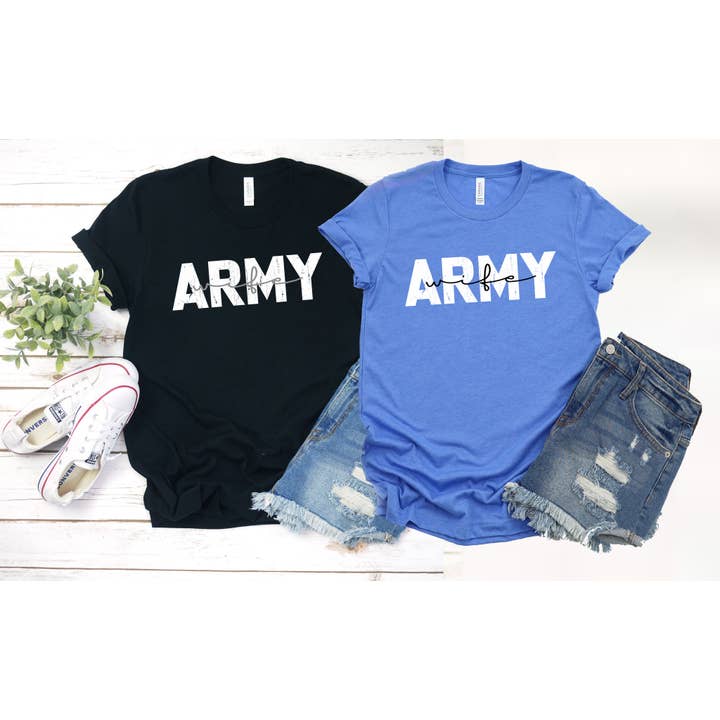Army Wife Shirt, Military Wife Shirt, Army Shirt for Wife for wholesale by Tee Story