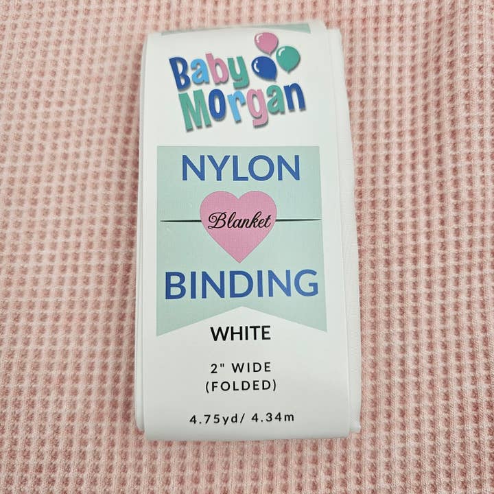 White Nylon Binding For Sewing Projects for wholesale by Baby Morgan Blankets