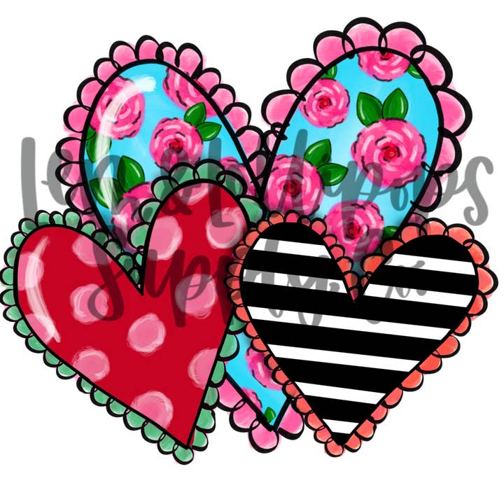 Autocollant Cœurs de Saint-Valentin pour la vente par Lem&Lollipops Supply Co. LLC