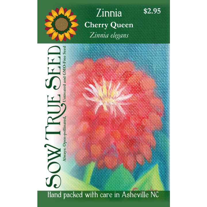 Sow True Seed - Wholesale Plant Seeds - Zinnia Seeds - Cherry Queen2