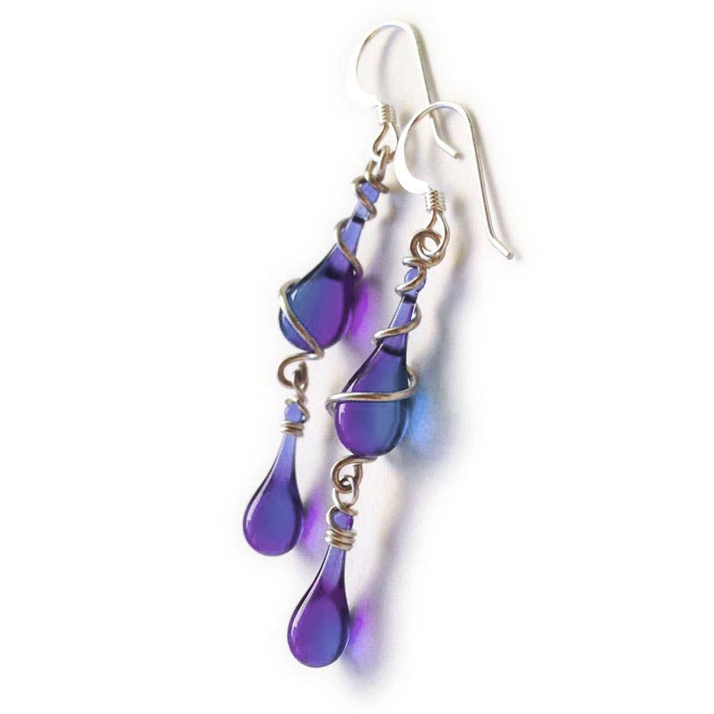 Sundrop Jewelry - Wholesale Dangle Earrings - Gemini Glass Teardrop Earrings10