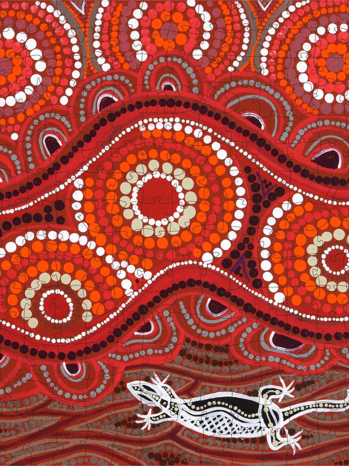 Noongar seks sæsoner - Bunuru -træ puslespil/252/nr for engroshandel hos Mr Bob Puzzles