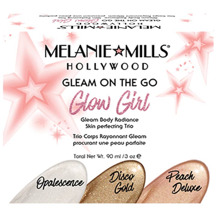 Beauty Goddess - Wholesale Makeup highlighter - Melanie Mills Hollywood Glow Girl Gleam on the Go Body Radiance Kit1