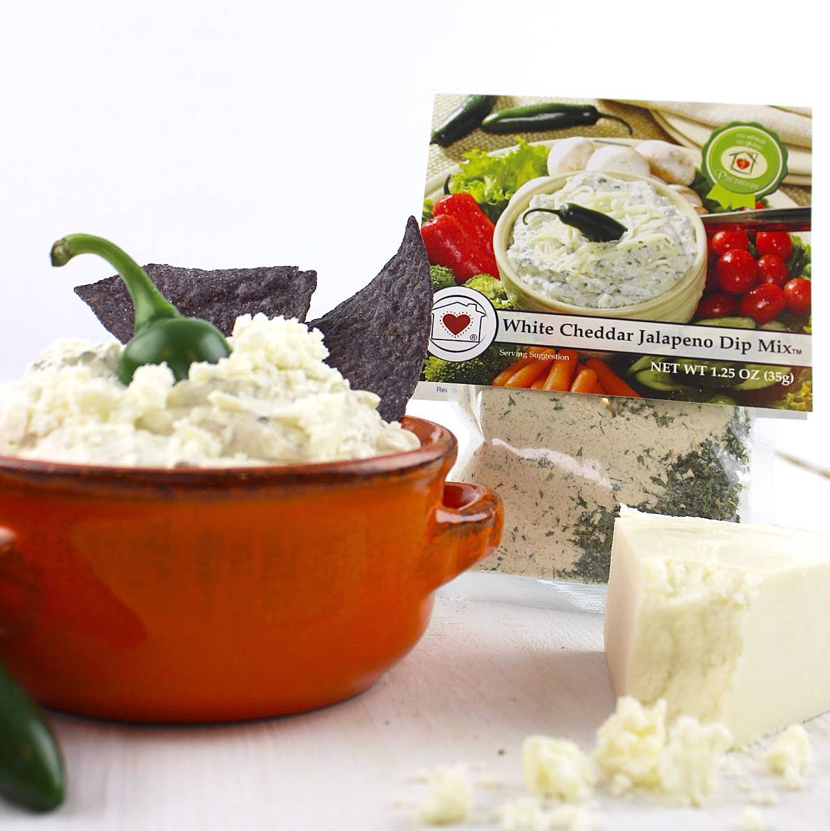 Country Home Creations - Wholesale Dip - White Cheddar Jalapeno Dip Mix1