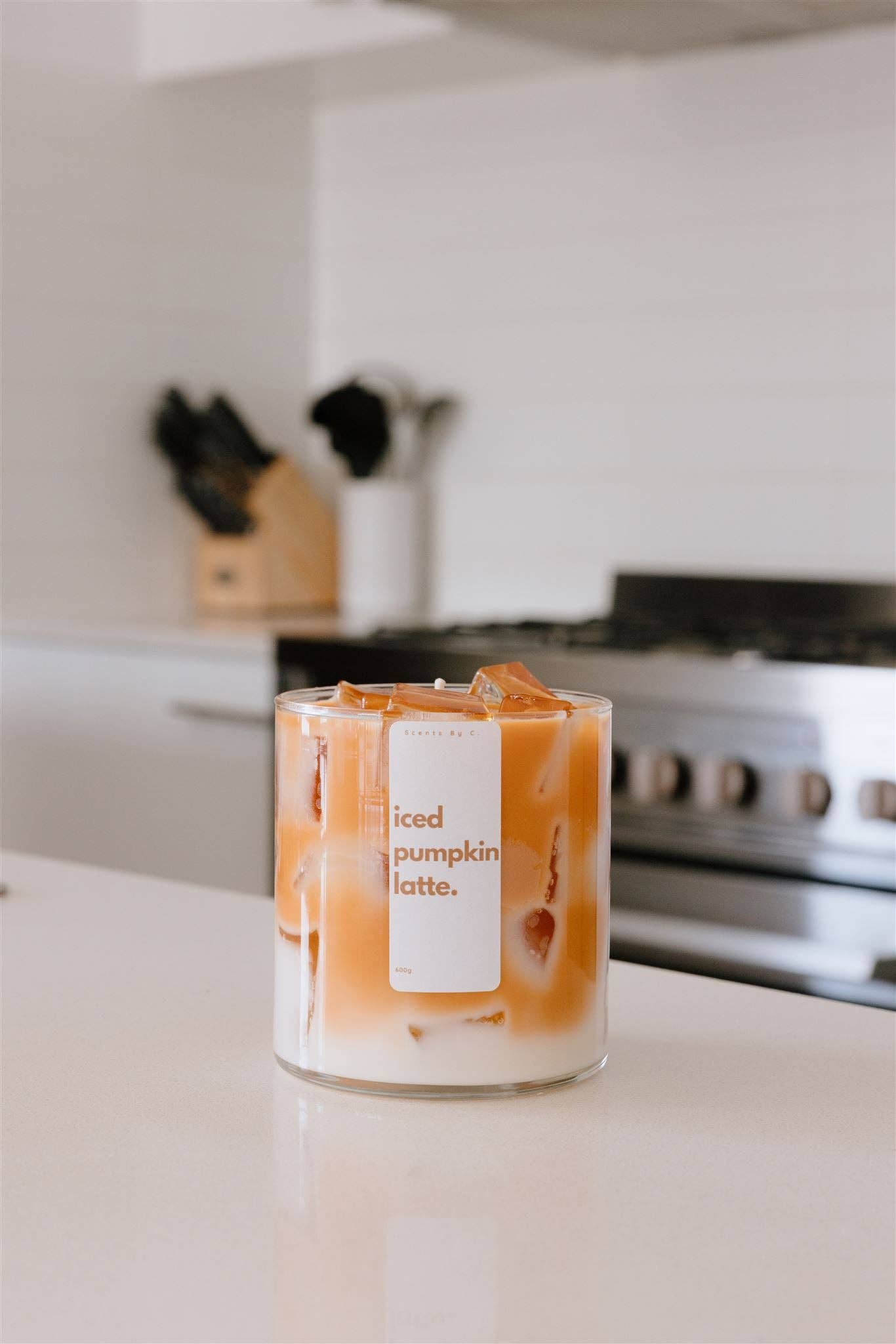 Scents By C. - Wholesale Jar/filled candle - Iced Pumpkin Spice Maple Latte Candle2