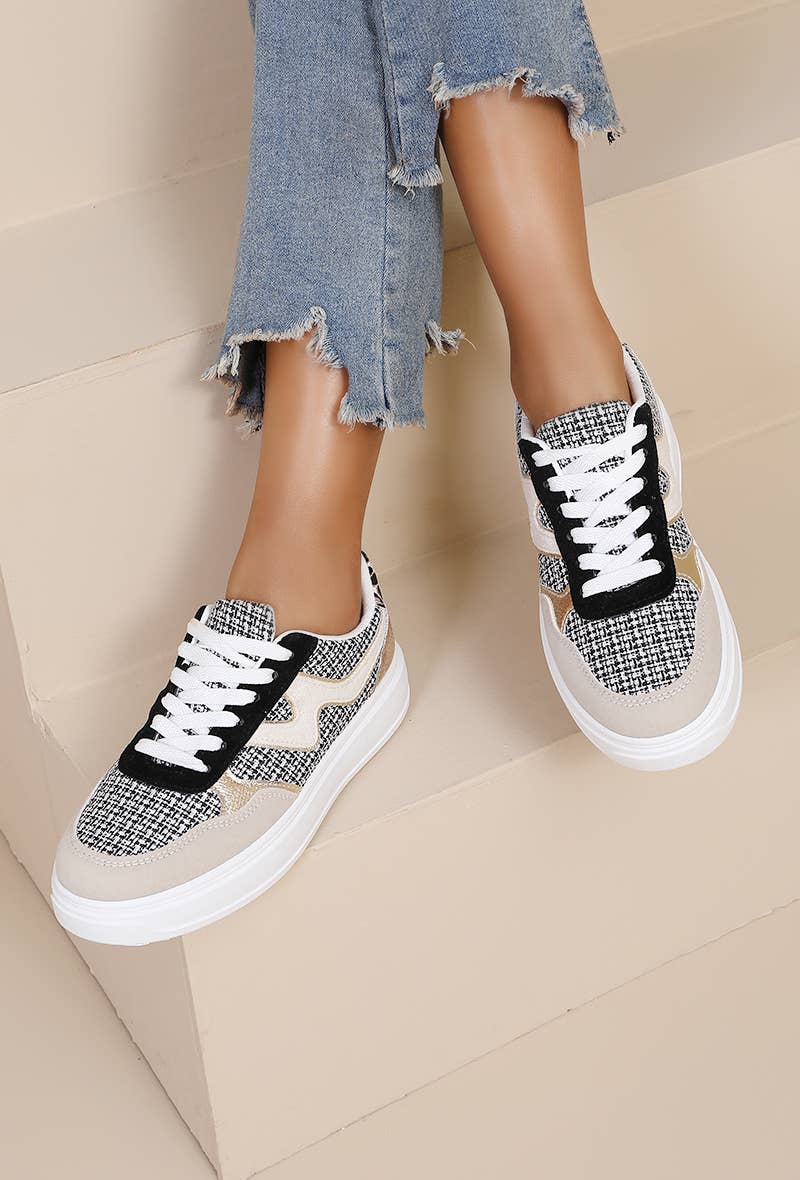 Joia Paris – wholesale Vardagssneakers - Dam – Sköna dam sneakers i texturerat tyg SL-22011