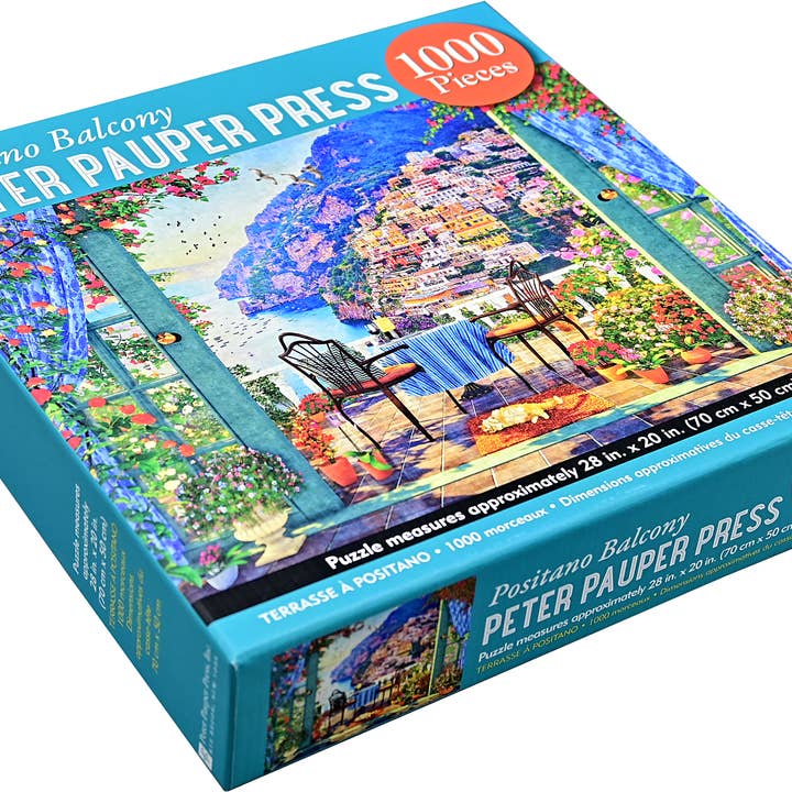 Peter Pauper Press - Wholesale Puzzle - Adult - Positano Balcony 1000 Piece Jigsaw Puzzle
