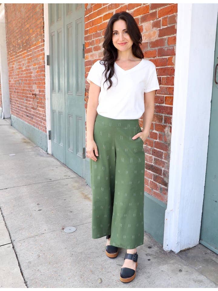 Passion Lilie - Wholesale Pants - Women's - Olive Breeze Organic Pants2