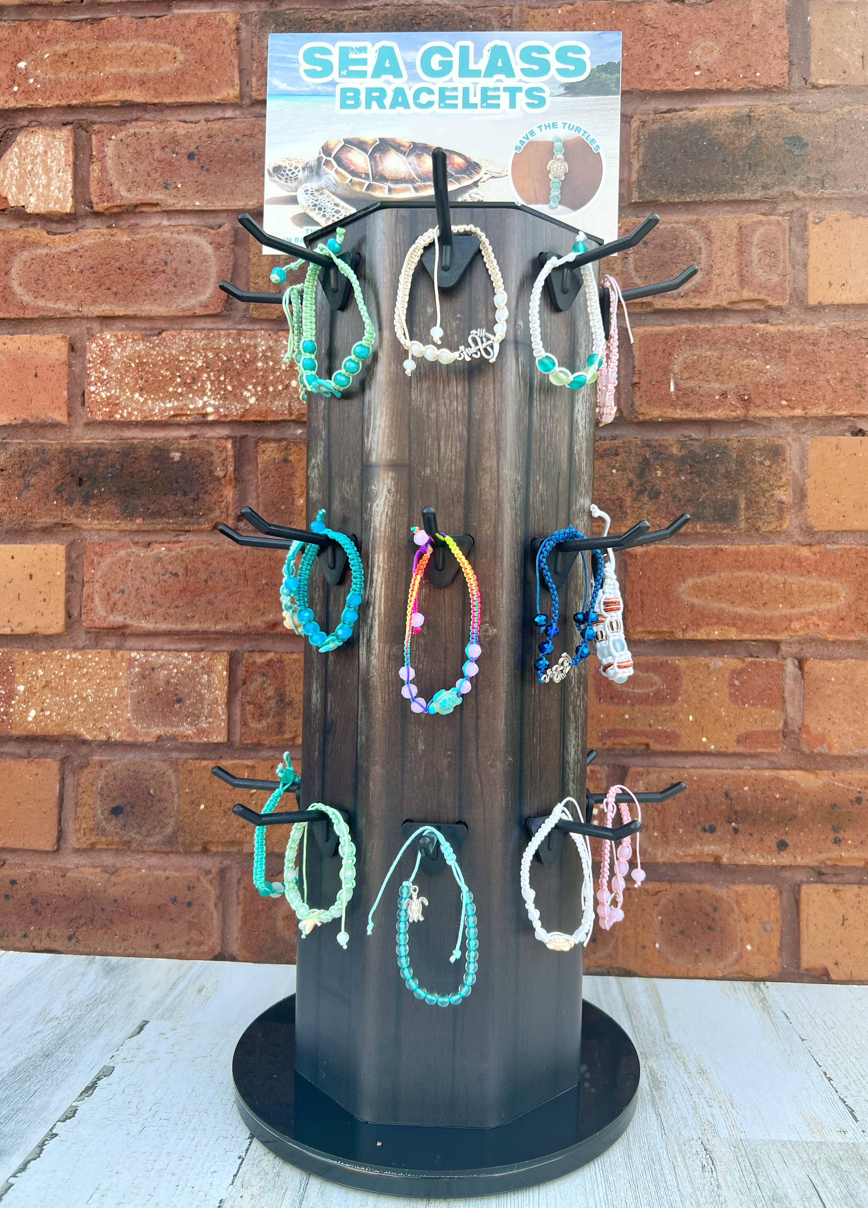 Gypsy Soul - Wholesale Beaded Bracelet - Sea Glass Bracelets With Display1