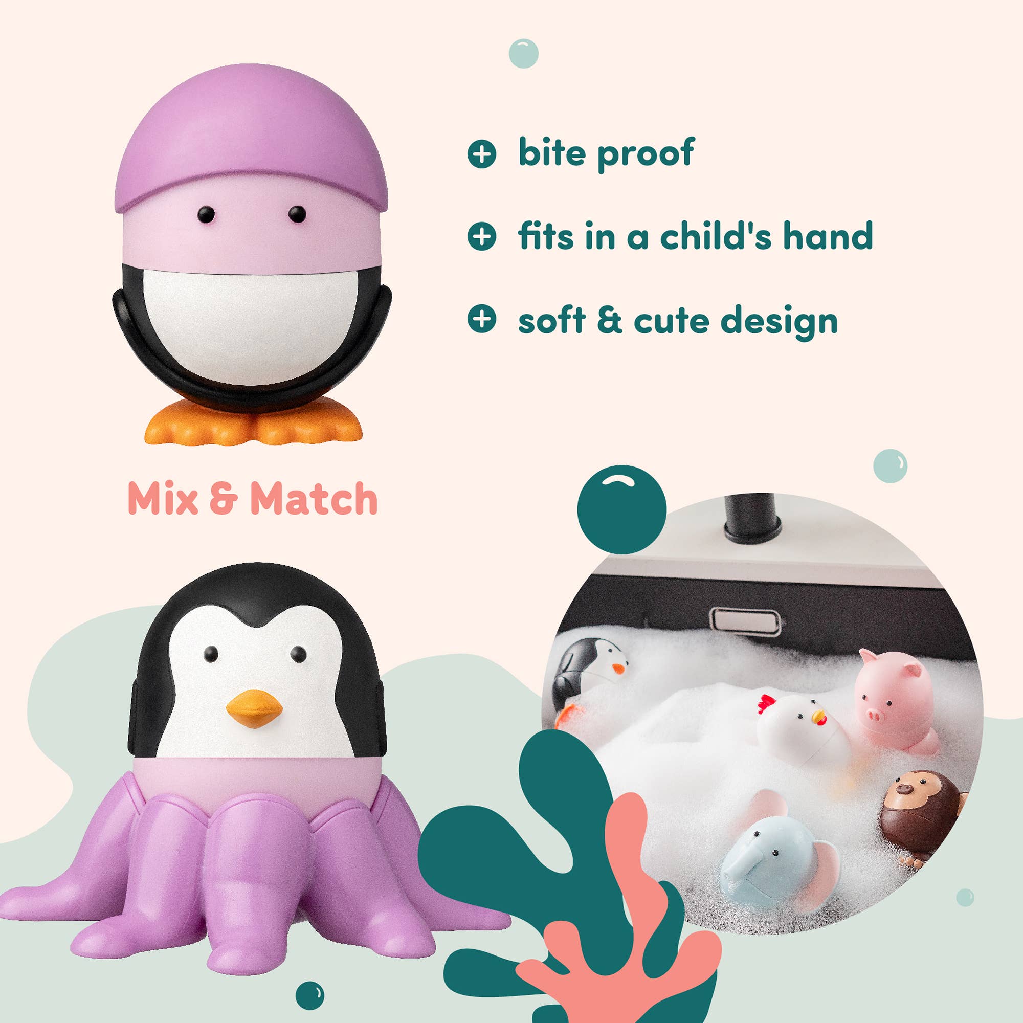 CLICS NV - Wholesale Toy Set - Kids - Magimals - Wibbly Wobbly Sealife - Magnetic baby toys4