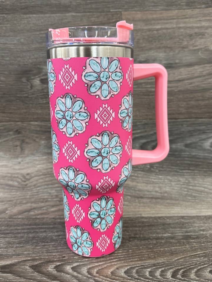 GOBELET AZTEC WESTERN EN ACIER INOXYDABLE 40oz pour la vente par DESHENG ENTERPRISE