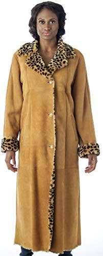 Reed - Wholesale Coat - Women's - REED Women's Sheepskin Shearling Full-Length Coat1