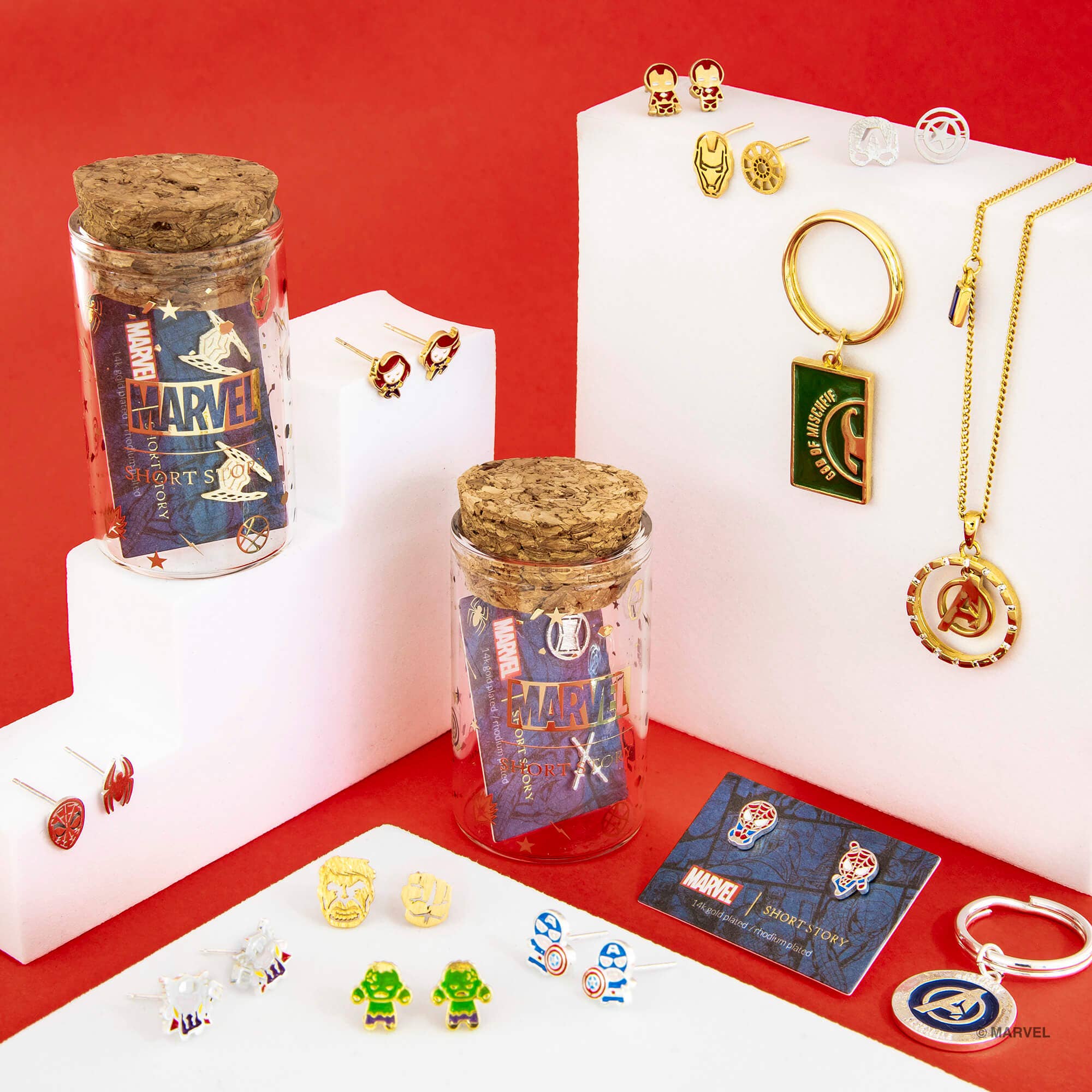 Short Story – wholesale Stud/post earrings – Marvel Epoxy Earring Thor1