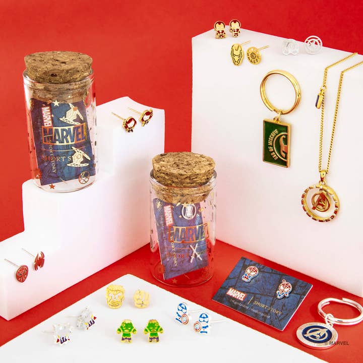 Short Story – wholesale Stud/post earrings – Marvel Epoxy Earring Thor1