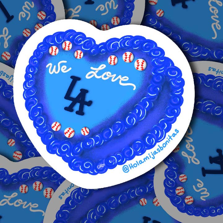 Autocollant Gâteau We Love L.A. pour la vente par Hola Mijas Bonitas