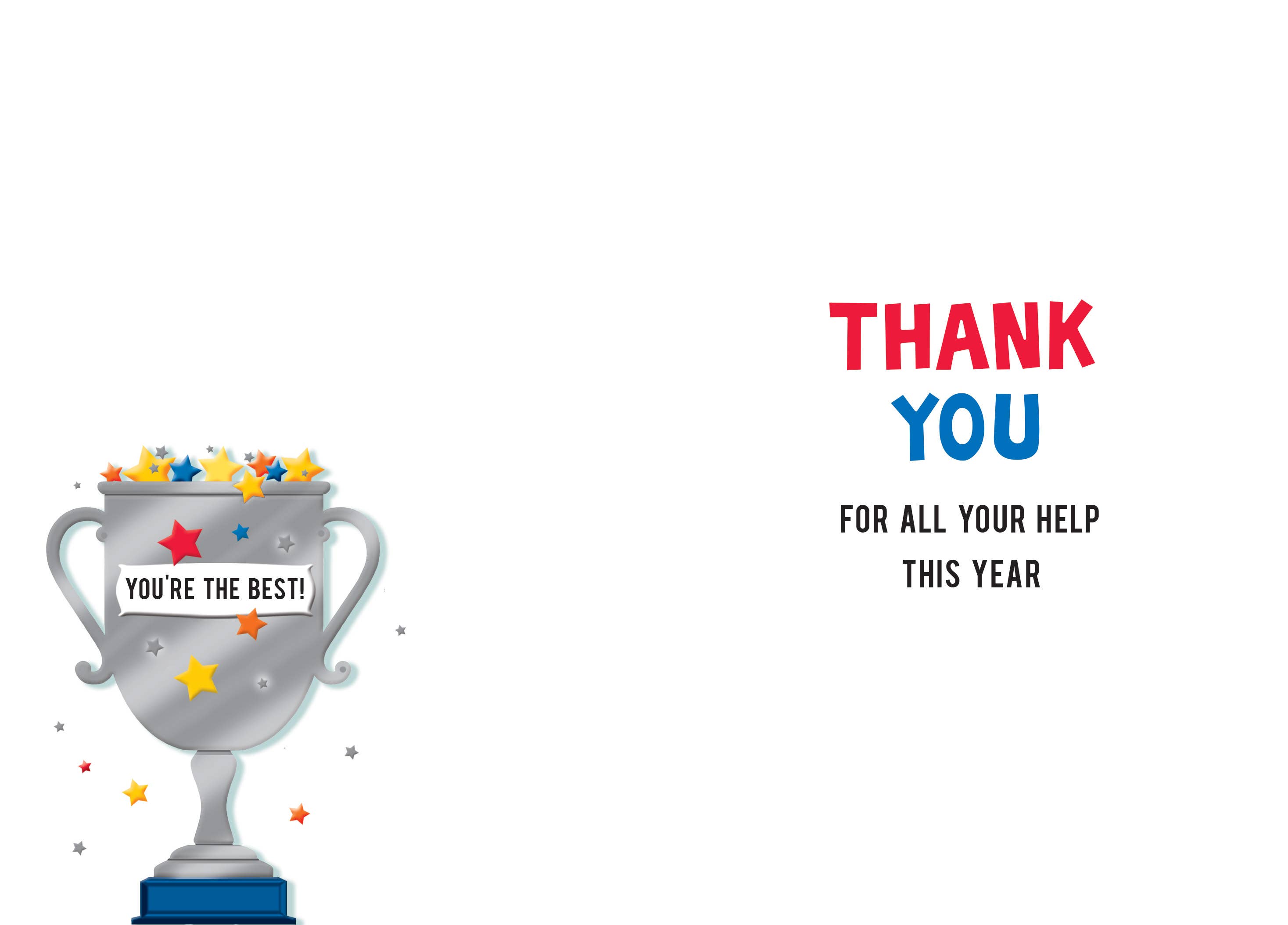 Piccadilly Greetings - Wholesale Teacher/Back-to-School Card - Thank You Teacher Card, Thank You Teacher, Trophy1