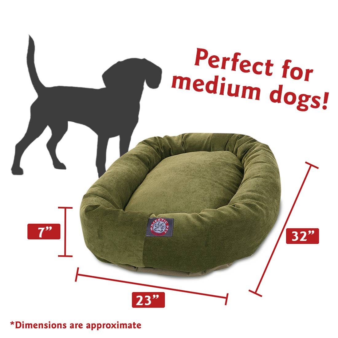 Majestic Pet Products - Vente Panier – chien - Panier pour chien Villa Bagel75