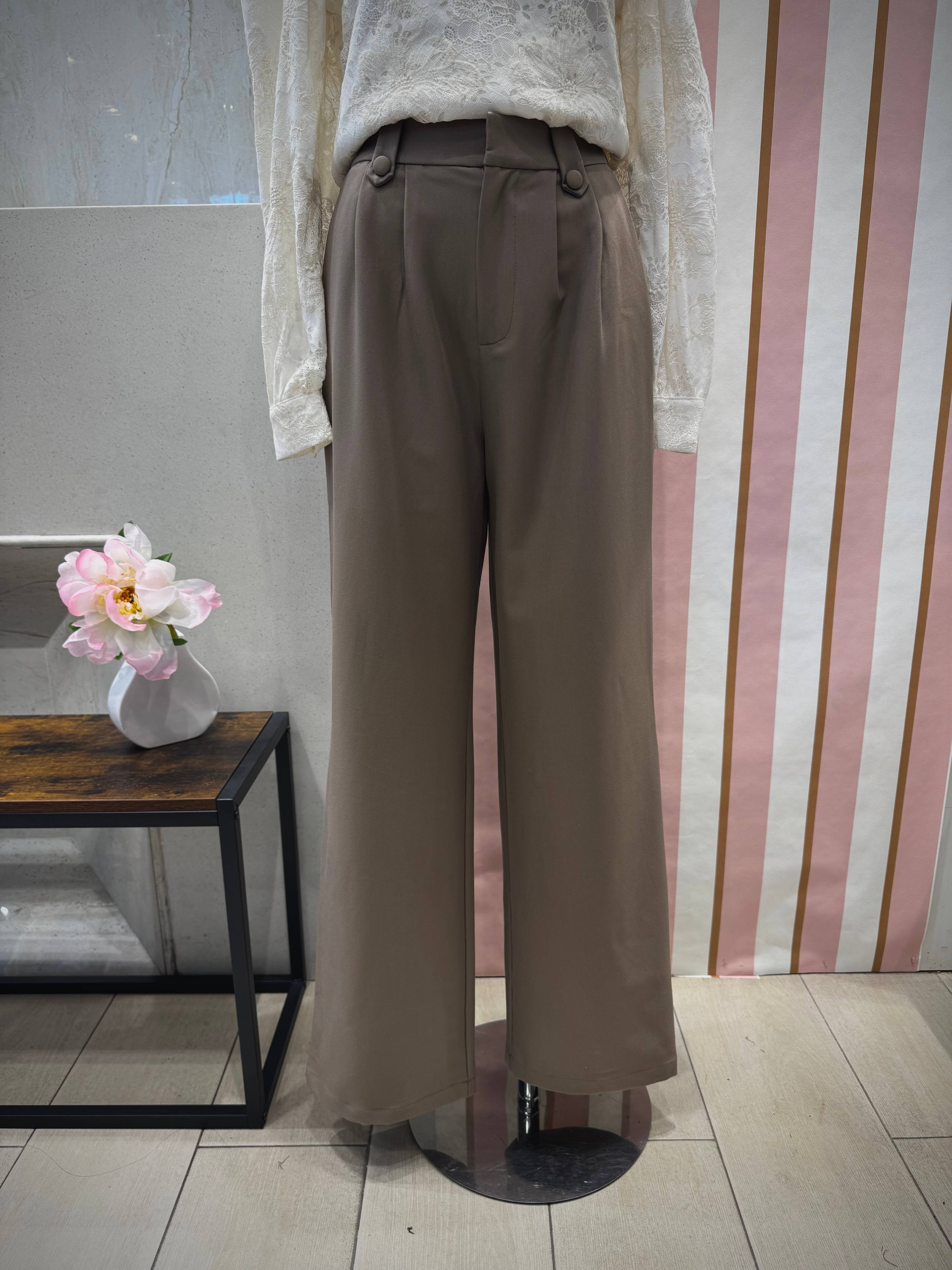 LOVIE & CO – Großhandel Hose – Damen – Hoch taillierte Bundfaltenhose - ASD96768-SVEN6