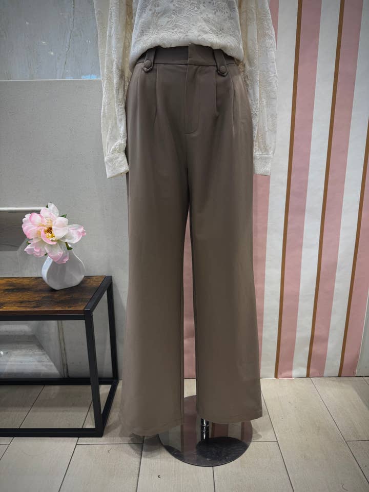 LOVIE & CO – Großhandel Hose – Damen – Hoch taillierte Bundfaltenhose - ASD96768-SVEN6