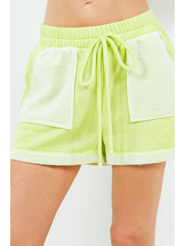 J.Her - Wholesale Lounge Shorts - Women's - LoopTerry Cont Pocket Shorts HP5720.
