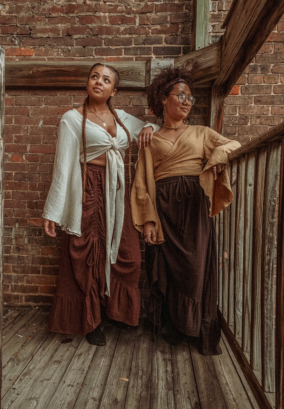 Gardenbelle Shop – Großhandel Bluse – Damen – Organic Cotton Bamboo Wickel-Oberteil mit Glockenärmeln6