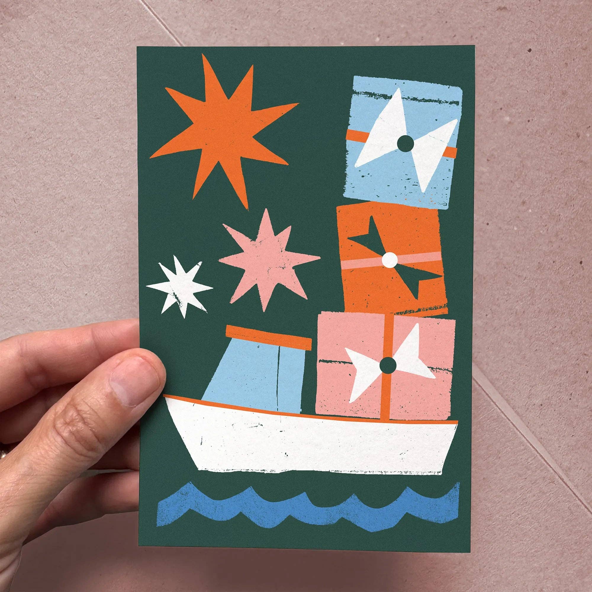 Kautzi Illustrations – wholesale Christmas card – Flat Card – Christmas Cargo – Wholesale2