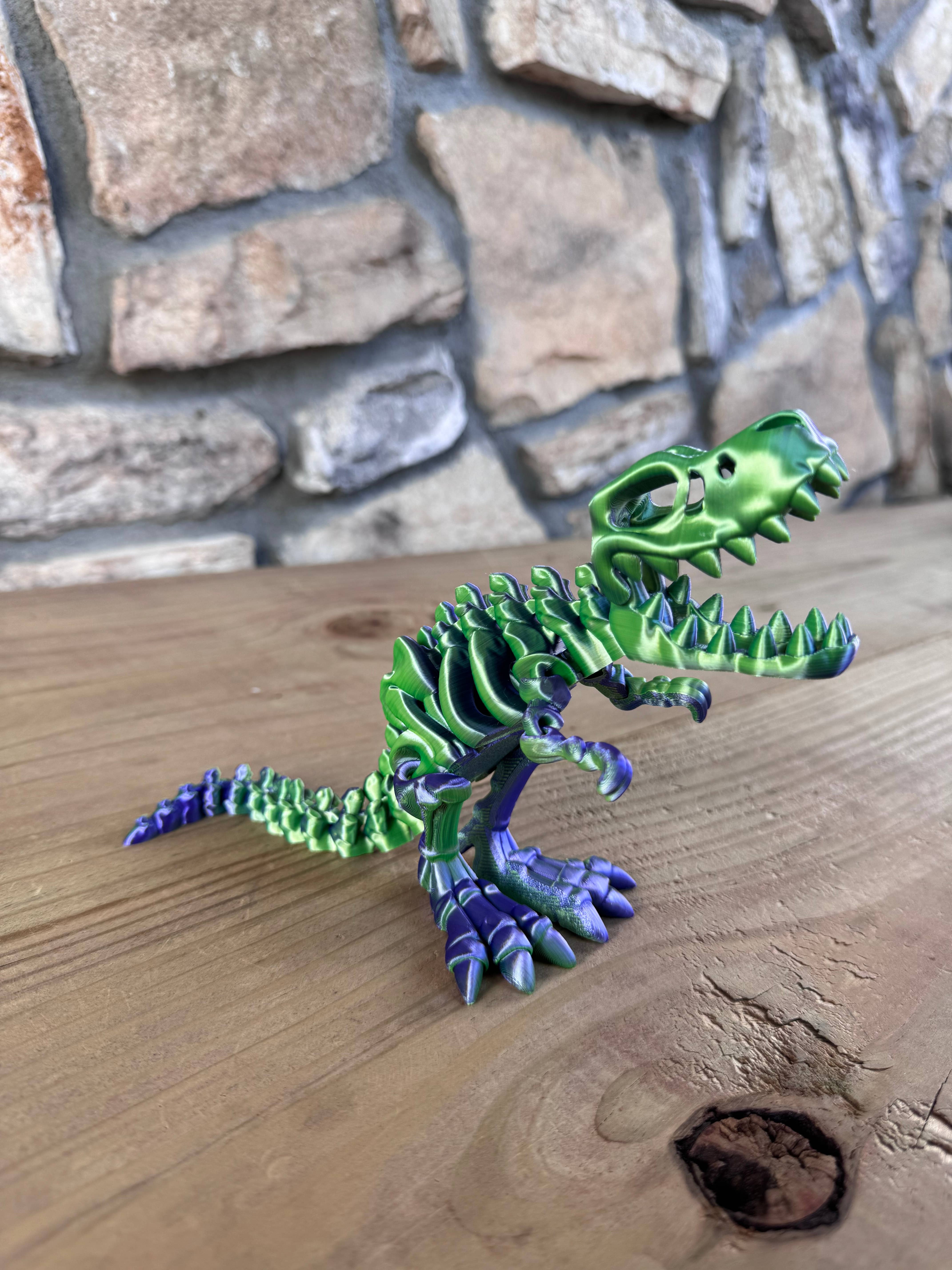 LNZ Custom Design – Brinquedo Fidget - Crianças por atacado – Esqueleto de Tyrannosaurus Rex impresso em 3D2