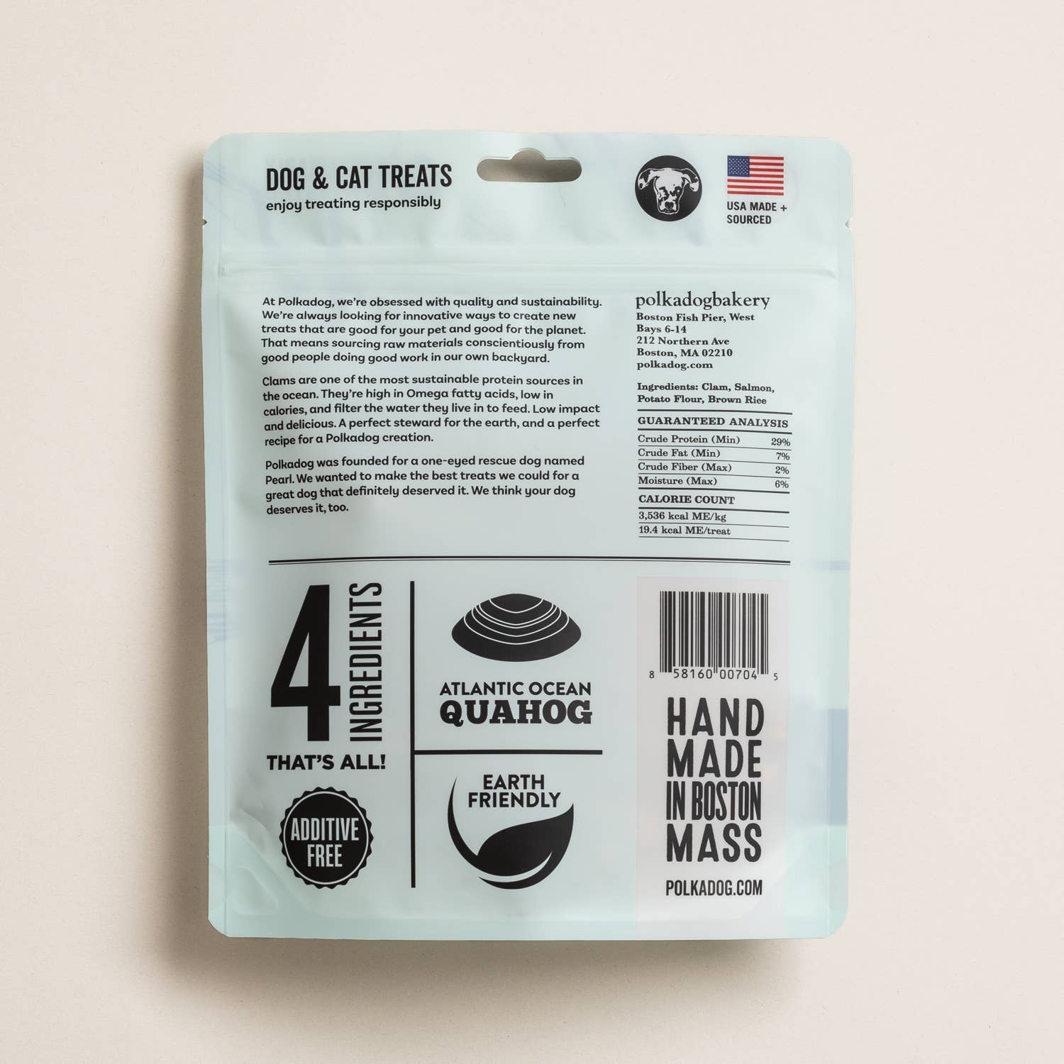 Pet Palette Distribution - Wholesale Pet Treats - Dog - Polkadog Clam Chowda Training Bits Crunchy Dog & Cat Treats1