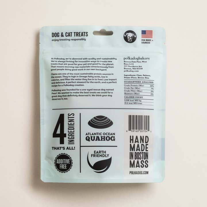 Pet Palette Distribution - Wholesale Pet Treats - Dog - Polkadog Clam Chowda Training Bits Crunchy Dog & Cat Treats1