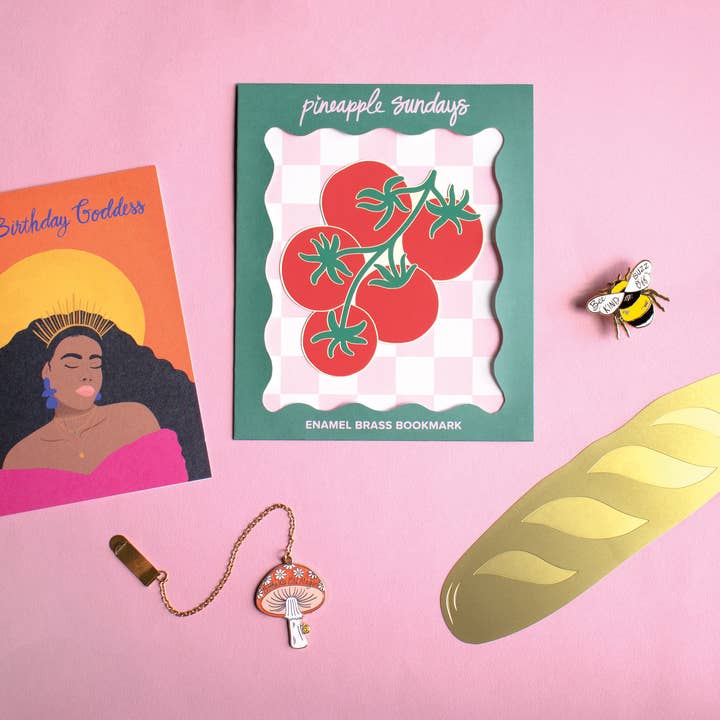 Pineapple Sundays Design Studio - Wholesale Bookmark - La Baguette Brass Bookmark2