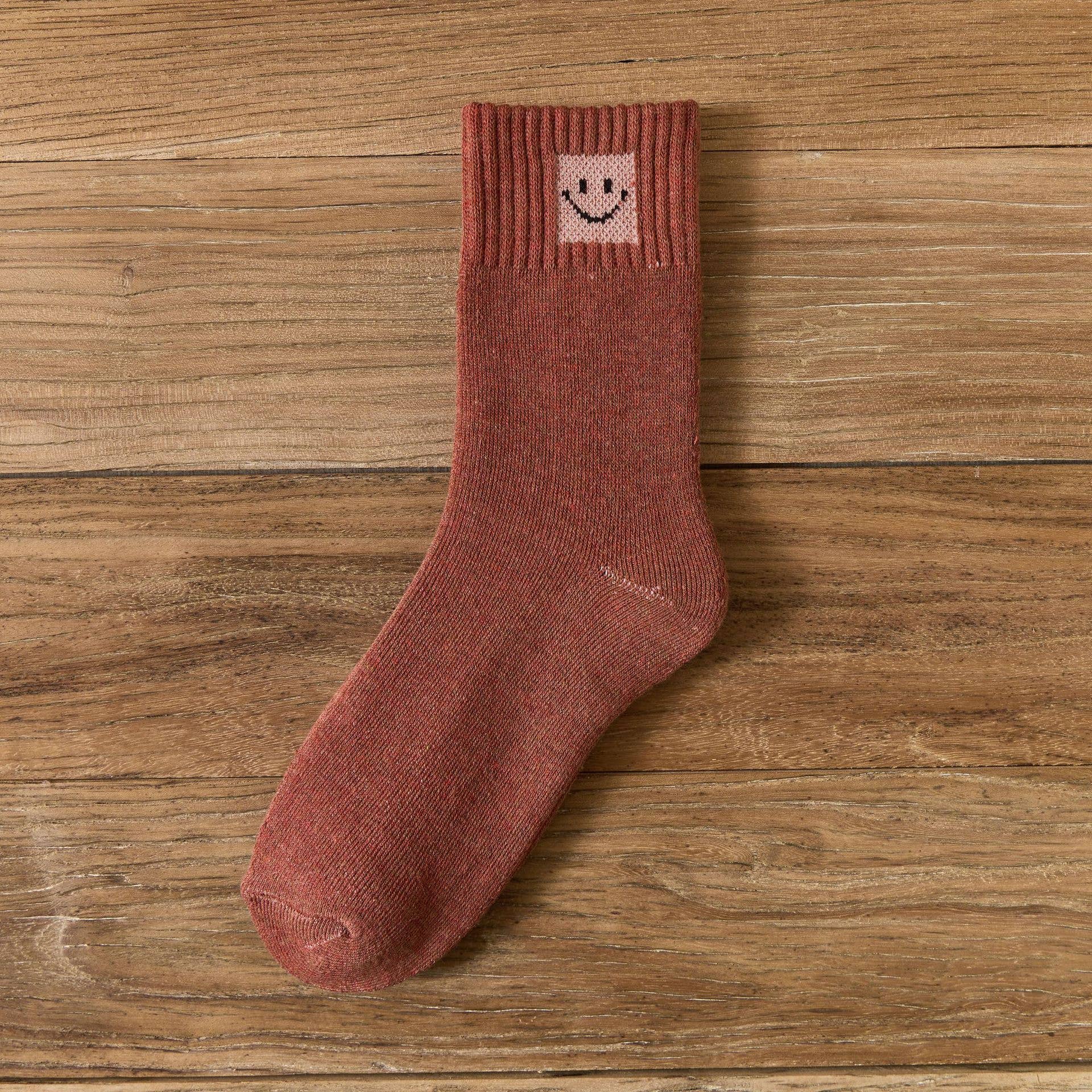 MKS America - Wholesale Socks - Women's - Smiley Face Icon Fleece Socks3