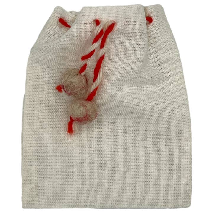 Cotton Gift Bag With Wool Drawstring for wholesale by HDIF-USA
