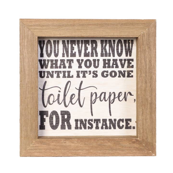 5X5 Funny Handmade Wood Sign,Wall Sign,Table Top Decor for wholesale by SWS BASKETS AND HOME DECOR