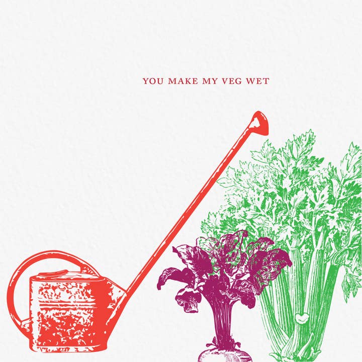 Ampersand M Studio - Wholesale Love Card - Wet Veg Sexy Valentine's Day Greeting Card1