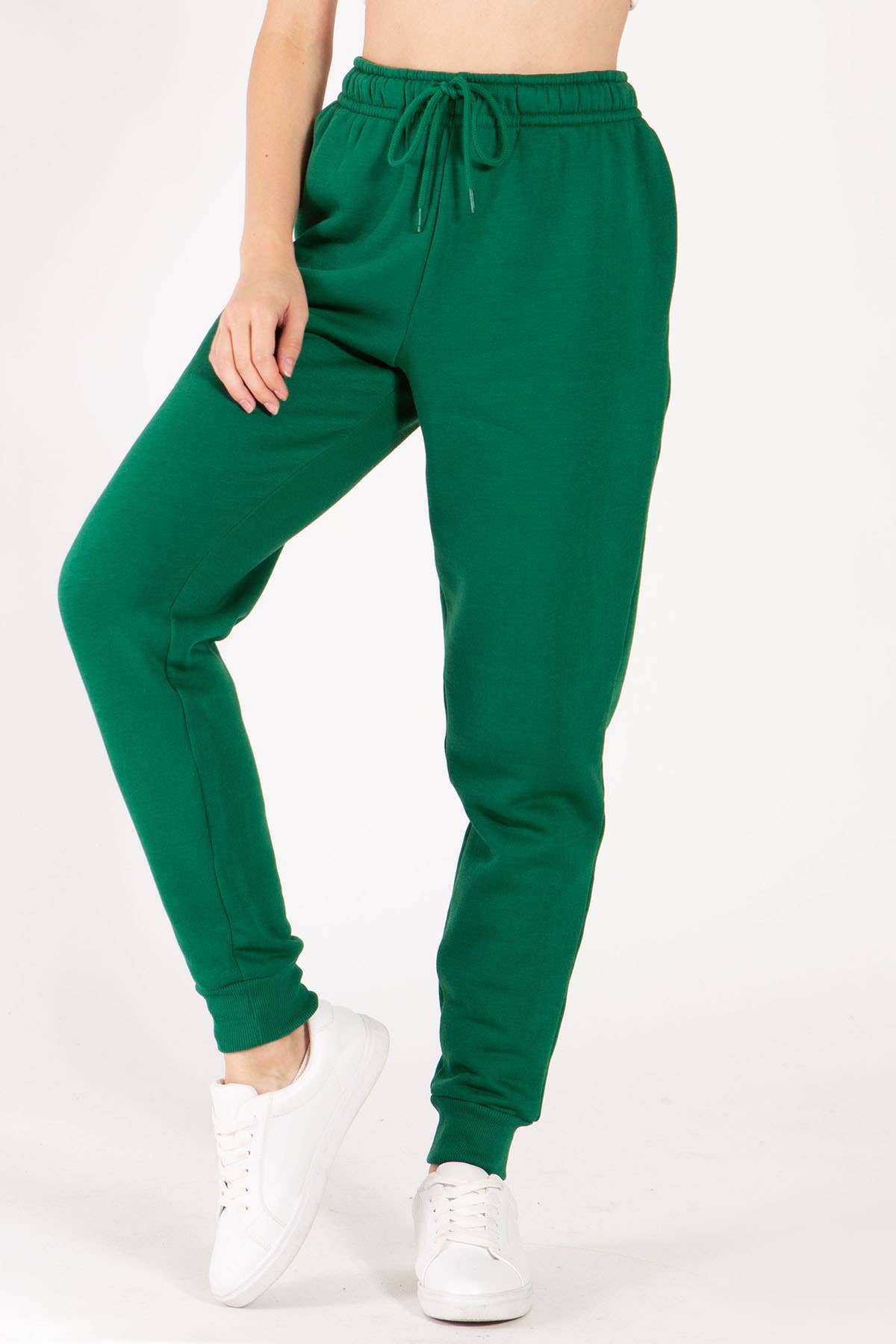 Color 5 - Wholesale Athletic Sweatpants/Joggers - Women's - Solid color fleece jogger pants with elastic waist band2