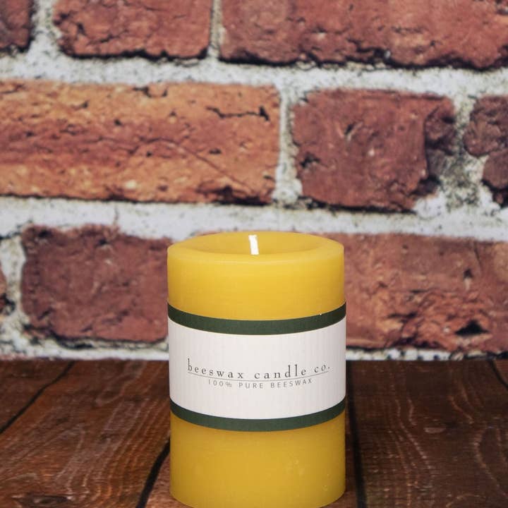 Beelite Candles - Wholesale Pillar Candle - Round 100% Beeswax Pillars2