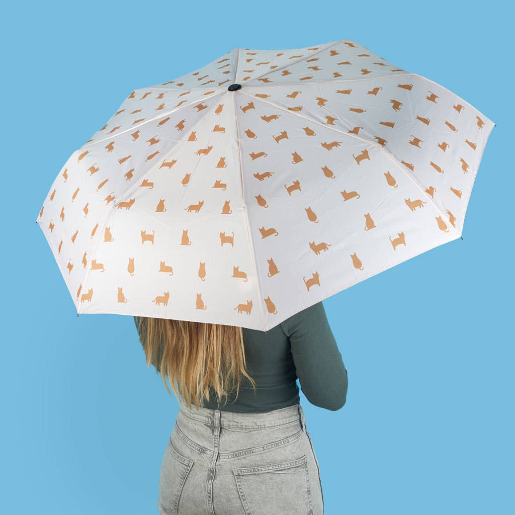 Balvi - Vente Parapluie – unisexe - Parapluie Meowmbrella Calico avec housse en néoprène1