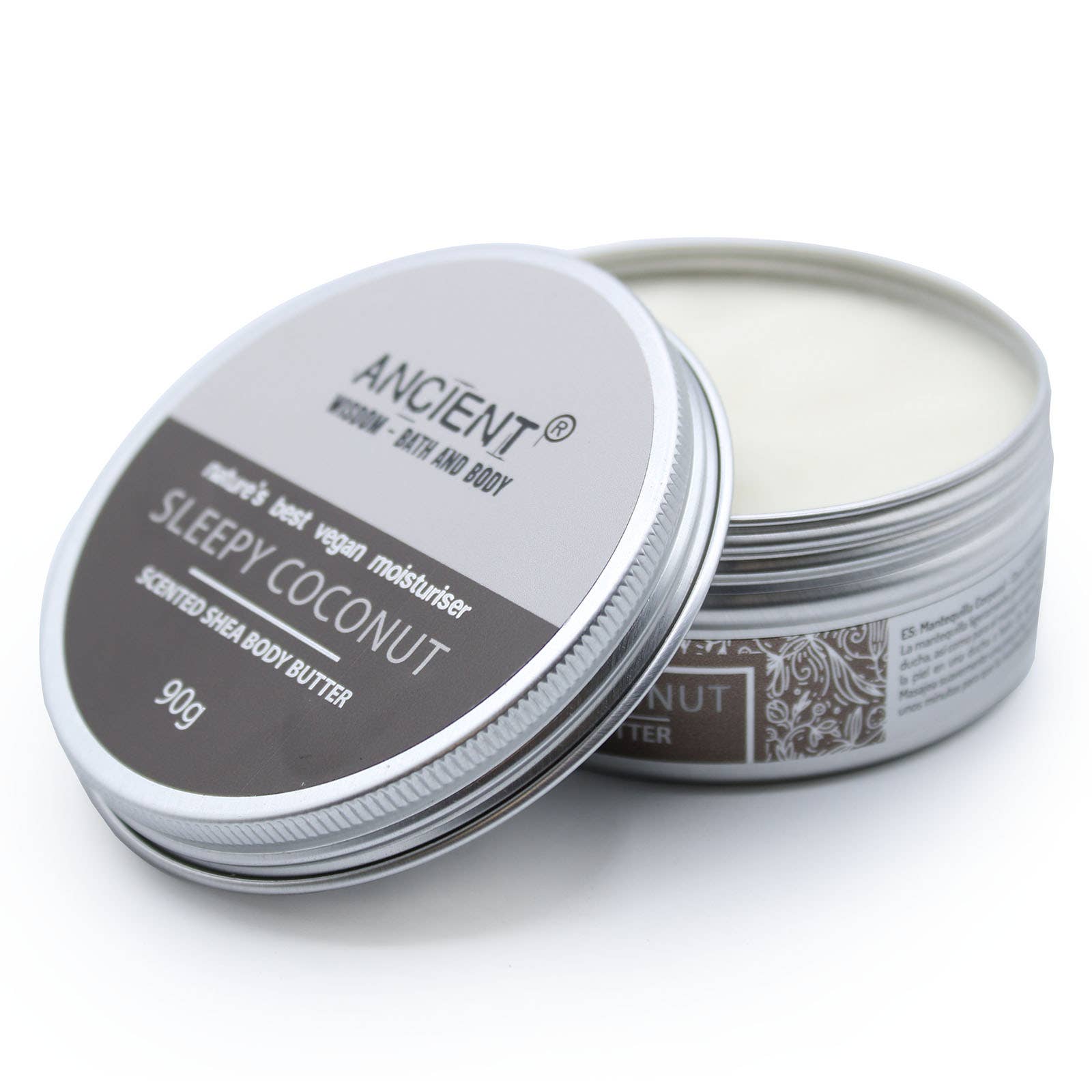 Ancient Wisdom - Wholesale Body Balm/Butter - Scented Shea Body Butter 90g - Sleepy Coconut2