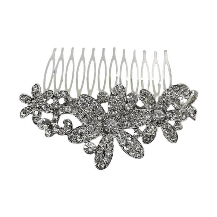 Floral Hair Comb #89-9047 for wholesale by Astoria Gift Corporation