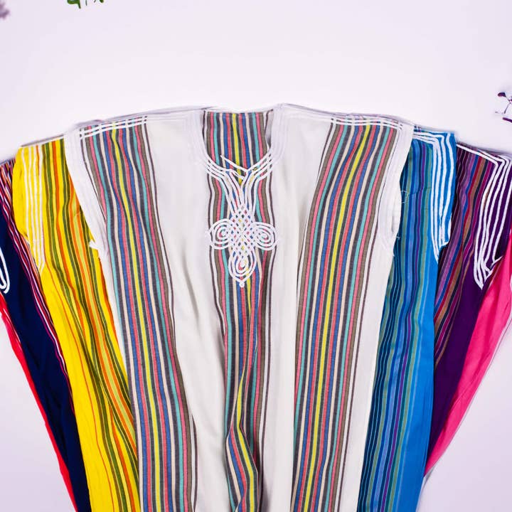 King Of Handmade – Kaftan - Mulher por atacado – Kaftan Marroquino Praia em Várias Cores, Vestido Feminino de Verão Tamanhos P a G11