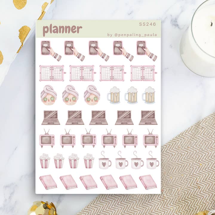 Planner II - Sticker Sheet for wholesale by Penpaling Paula