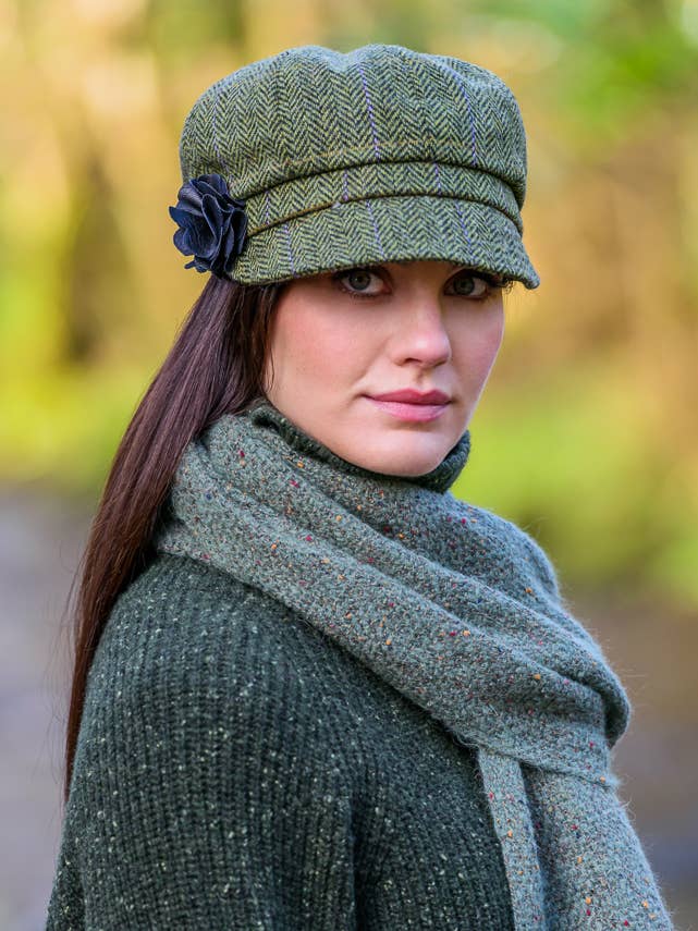 Boina feminina 100% lã tamanho único por atacado de Mucros Weavers