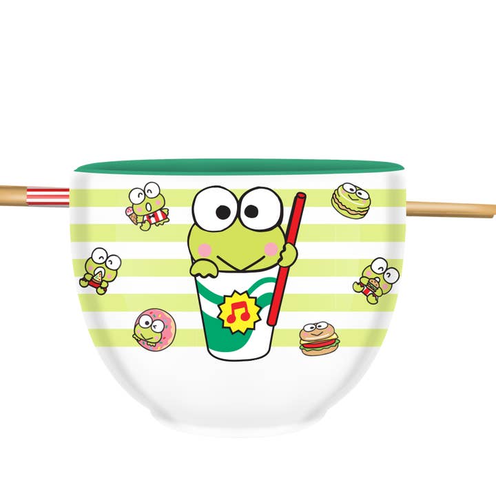 Silver Buffalo - Wholesale Bowl - Sanrio Keroppi Foodie Icons 20oz Ceramic Ramen Bowl0