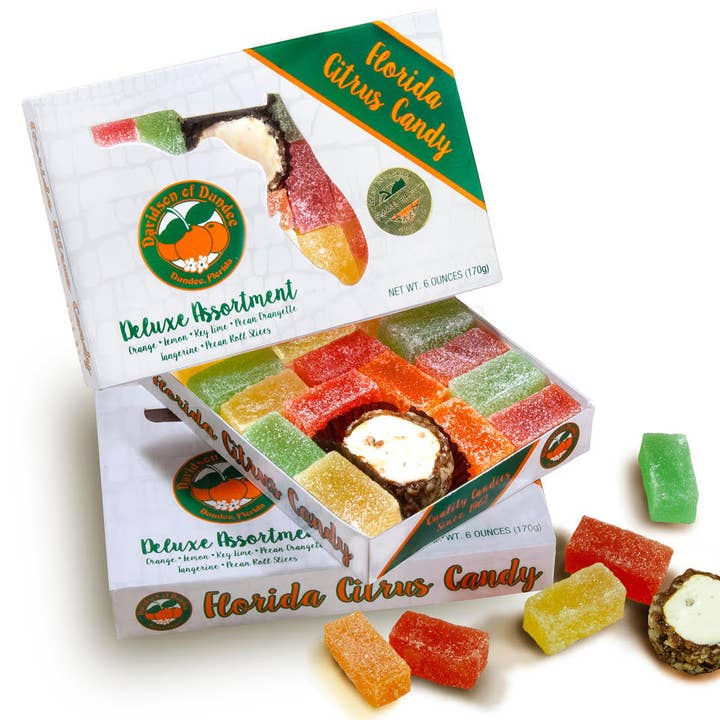 Davidson of Dundee Inc - Wholesale Gummy - Florida Citrus Candy, Deluxe Assortment, 6oz Box 0