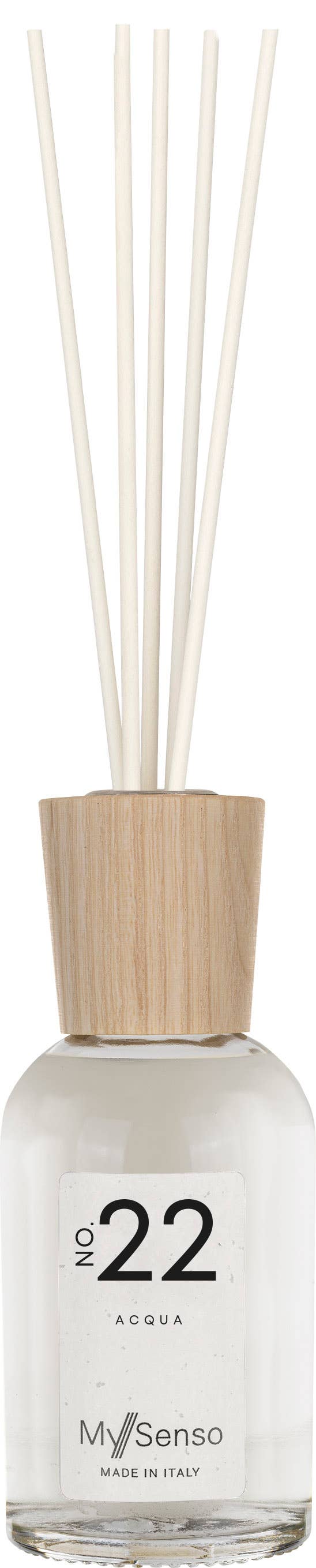 MySenso - Wholesale Reed Diffuser - Home fragrance 100ml N°22 Acqua, scent made in Italy2