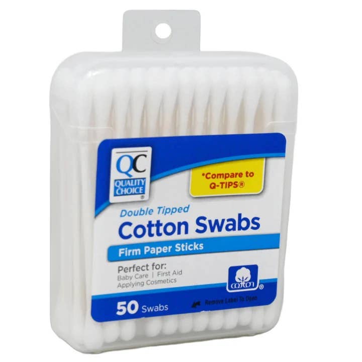 US Cotton® 50ct Paper Stick Cotton Swabs with Case for wholesale by Crover
