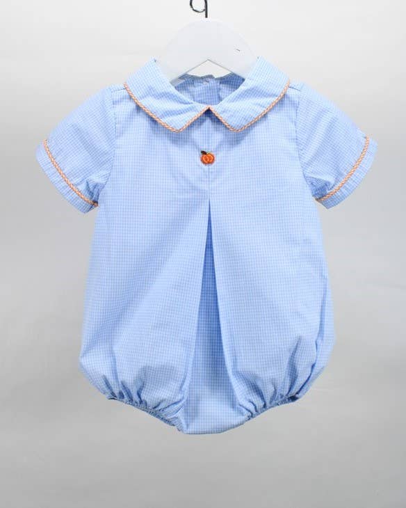 Baby Blessings Clothing - Wholesale Romper - Kids - Cooper Pumpkin Bubble Romper0