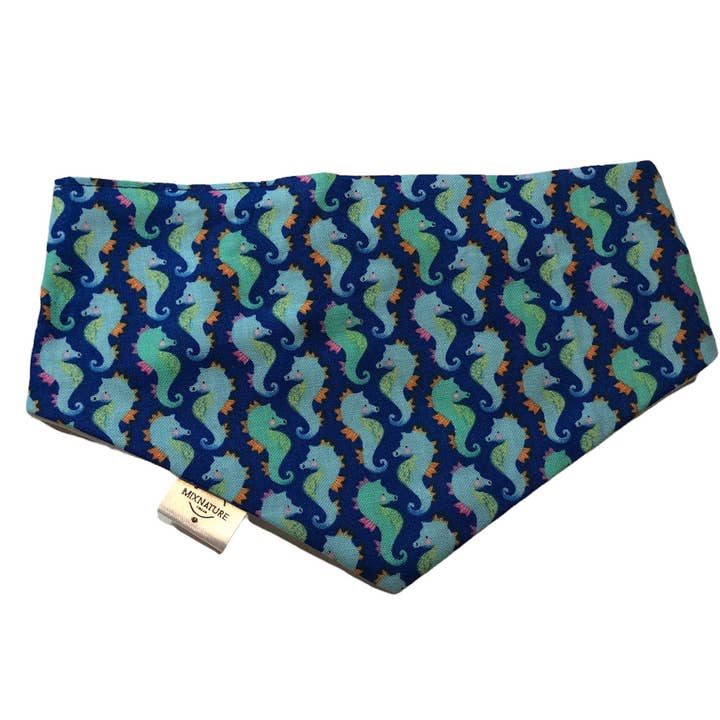 Seahorse dog bandana for wholesale by Mixnature Collars