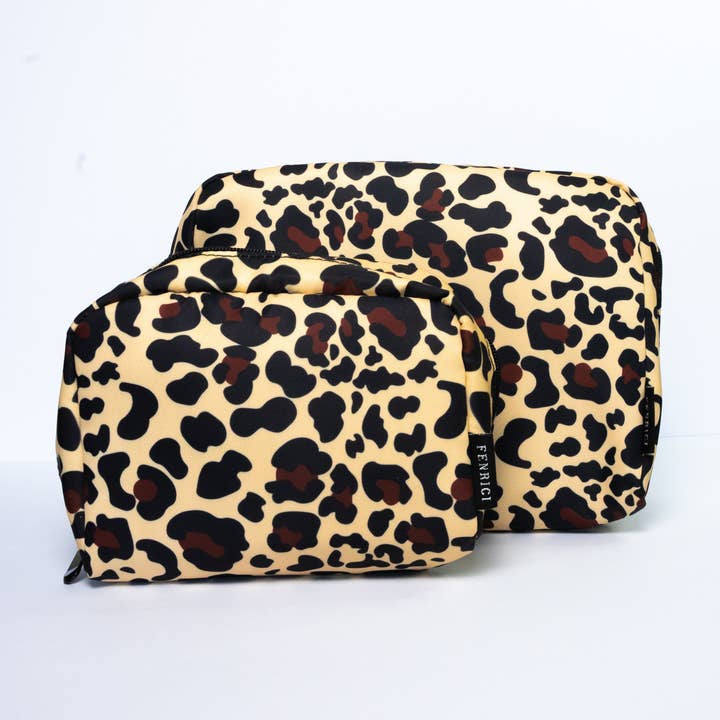 Set of 2 Waterproof Travel Cosmetic Cases with Pockets for wholesale by Fenrici Brands